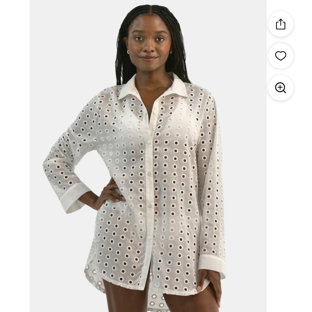 Eyelet Swim Coverup